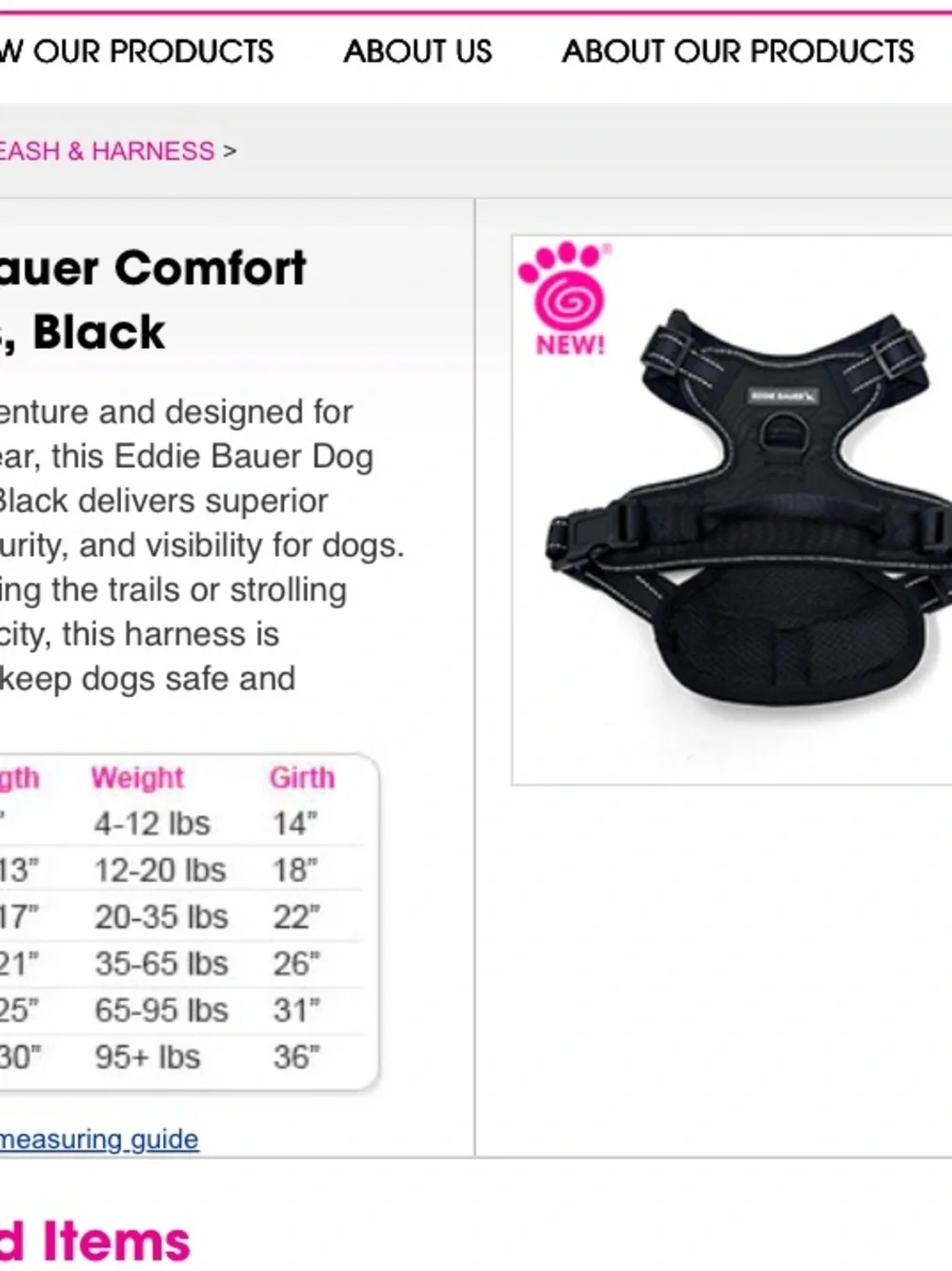 Eddie Bauer durable harness